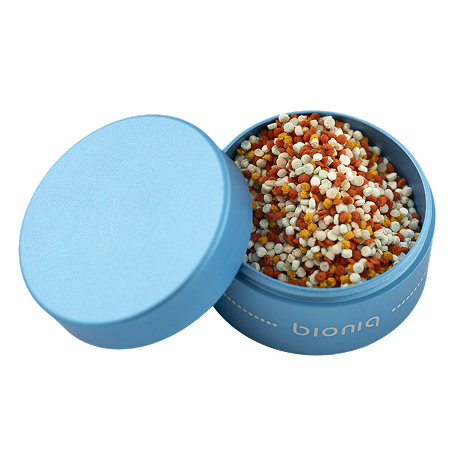 Bioniq granule tin, open